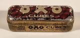 Antique Oxo Brand Cubes Red Tin Metal Container