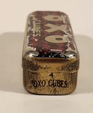 Antique Oxo Brand Cubes Red Tin Metal Container