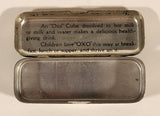 Antique Oxo Brand Cubes Red Tin Metal Container