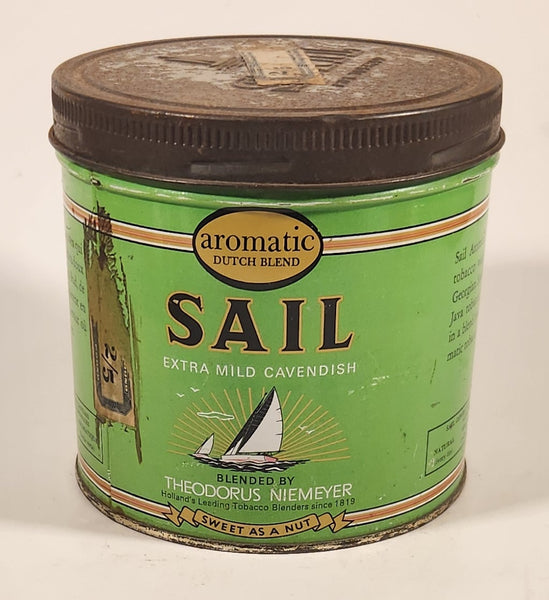Vintage Sail Aromatic Dutch Blend Extra Mild Cavendish Pipe Tobacco Tin Can Holland