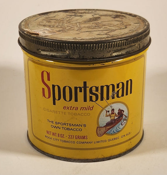 Vintage Sportsman Extra Mild Cigarette Tobacco Tin Metal Can