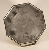 Vintage German Nurnberger Lebkuchenfabrik Gottfr Wicklein Nurnberg Octagonal Hinged Tin Metal Container