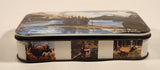 Rare Vintage Maligne Lake Canadian Rockies Jasper Parks Alberta Canada Jasper The Bear Variety Toffee Hinged Tin Metal Container