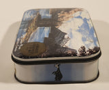Rare Vintage Maligne Lake Canadian Rockies Jasper Parks Alberta Canada Jasper The Bear Variety Toffee Hinged Tin Metal Container