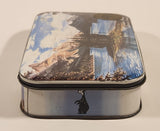 Rare Vintage Maligne Lake Canadian Rockies Jasper Parks Alberta Canada Jasper The Bear Variety Toffee Hinged Tin Metal Container
