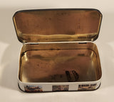 Rare Vintage Maligne Lake Canadian Rockies Jasper Parks Alberta Canada Jasper The Bear Variety Toffee Hinged Tin Metal Container