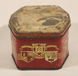 Antique 1937 H. M. King Edward VIII Commemorative Hinged Tin Metal Container