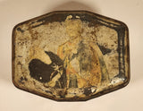 Antique 1937 H. M. King Edward VIII Commemorative Hinged Tin Metal Container