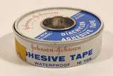 Vintage Johnson & Johnson Waterproof Diachylon Adhesive Tape Tin Metal Container Montreal