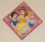 Danawares Disney Princess Snow White Belle Cinderella 11" x 11" Canvas Wall Art Picture