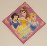 Danawares Disney Princess Snow White Belle Cinderella 11" x 11" Canvas Wall Art Picture