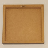 Rhinoceros Blue and Green Checkered Cream Background 11 3/8" x 11 3/8" Wood Wall Art By Lauren Rader