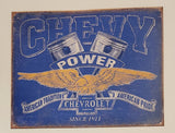 2017 Chevy Power American Tradition American Pride Chevrolet Since 1911 12 1/2" x 16" Tin Metal Sign