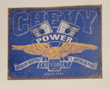 2017 Chevy Power American Tradition American Pride Chevrolet Since 1911 12 1/2" x 16" Tin Metal Sign