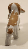 Vintage Japanese Hunting Dog with Mallard Duck 3 3/4" Hand Painted Porcelain Figure