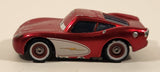 Disney Pixar Cars Lightning McQueen Metallic Red and White Die Cast Toy Car Vehicle