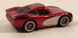 Disney Pixar Cars Lightning McQueen Metallic Red and White Die Cast Toy Car Vehicle