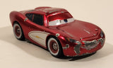 Disney Pixar Cars Lightning McQueen Metallic Red and White Die Cast Toy Car Vehicle