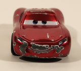 Disney Pixar Cars Lightning McQueen Metallic Red and White Die Cast Toy Car Vehicle