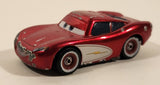 Disney Pixar Cars Lightning McQueen Metallic Red and White Die Cast Toy Car Vehicle