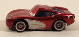 Disney Pixar Cars Lightning McQueen Metallic Red and White Die Cast Toy Car Vehicle