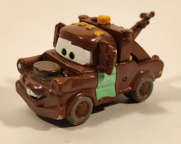Disney Pixar Cars Tow Mater Brown Tow Truck Hard Rubber Toy Car Vehicle