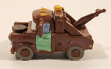 Disney Pixar Cars Tow Mater Brown Tow Truck Hard Rubber Toy Car Vehicle