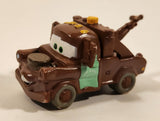 Disney Pixar Cars Tow Mater Brown Tow Truck Hard Rubber Toy Car Vehicle