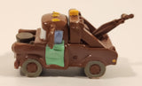 Disney Pixar Cars Tow Mater Brown Tow Truck Hard Rubber Toy Car Vehicle