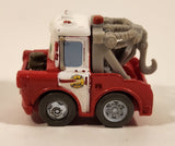 Disney Pixar Cars Tow Mater Tow Truck Fire Dept Red and White Die Cast Toy Car Vehicle M1897