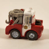 Disney Pixar Cars Tow Mater Tow Truck Fire Dept Red and White Die Cast Toy Car Vehicle M1897