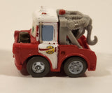 Disney Pixar Cars Tow Mater Tow Truck Fire Dept Red and White Die Cast Toy Car Vehicle M1897