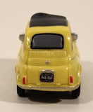 Disney Pixar Cars Fiat 500 Luigi Yellow Plastic Die Cast Toy Car Vehicle