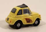 Disney Pixar Cars Fiat 500 Luigi Yellow Plastic Die Cast Toy Car Vehicle
