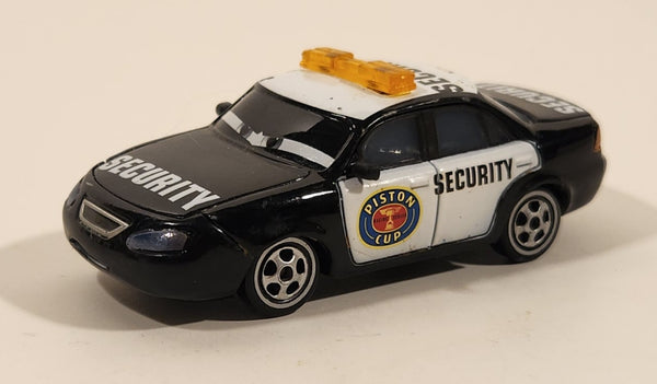 Disney Pixar Security Piston Cup Racing Series Black and White Die Cast Toy Car Vehicle R8666