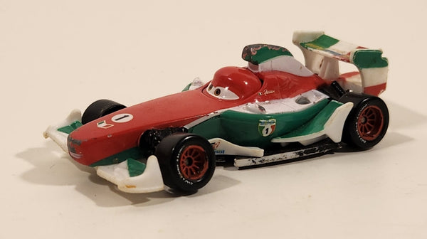 Disney Pixar Cars Francesco Beanoulli #1 Red Green White Die Cast Toy Race Car Vehicle V2800