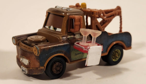 Disney Pixar Cars Tow Mater with Drinks Tray Brown Tow Truck Die Cast Toy Car Vehicle Y0548