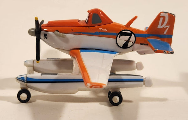 Disney Pixar Cars Firefighter Dusty D7 Pontoon Aircraft Hard Rubber Toy Airplane Vehicle CBK60