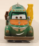 Disney Pixar Cars Fuel Tanker Truck Green and Orange 4 1/2" Die Cast Toy Car Vehicle X9468 CBM50