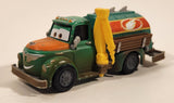 Disney Pixar Cars Fuel Tanker Truck Green and Orange 4 1/2" Die Cast Toy Car Vehicle X9468 CBM50