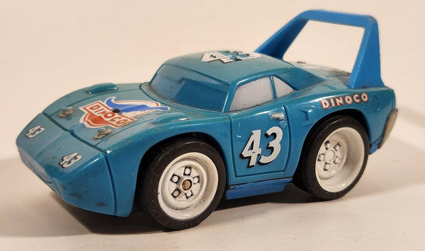 2005 Disney Pixar Cars Shake 'N Go! Dinoco #43 Blue 5 3/4" Die Cast Toy Car Vehicle J6983