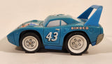 2005 Disney Pixar Cars Shake 'N Go! Dinoco #43 Blue 5 3/4" Die Cast Toy Car Vehicle J6983