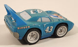 2005 Disney Pixar Cars Shake 'N Go! Dinoco #43 Blue 5 3/4" Die Cast Toy Car Vehicle J6983