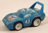 2005 Disney Pixar Cars Shake 'N Go! Dinoco #43 Blue 5 3/4" Die Cast Toy Car Vehicle J6983