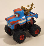 2005 Disney Pixar Cars Toon Deluxe The Tormentor Monster Tow Truck Blue and Red 4 1/4" Die Cast Toy Car Vehicle
