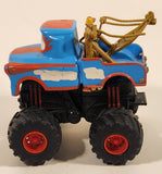 2005 Disney Pixar Cars Toon Deluxe The Tormentor Monster Tow Truck Blue and Red 4 1/4" Die Cast Toy Car Vehicle
