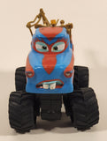 2005 Disney Pixar Cars Toon Deluxe The Tormentor Monster Tow Truck Blue and Red 4 1/4" Die Cast Toy Car Vehicle