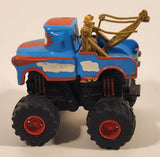 2005 Disney Pixar Cars Toon Deluxe The Tormentor Monster Tow Truck Blue and Red 4 1/4" Die Cast Toy Car Vehicle