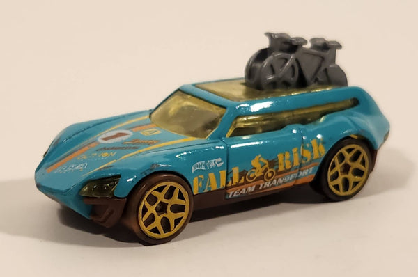 2019 Hot Wheels HW City Tour De Fast Turquoise Die Cast Toy Car Vehicle