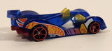 2022 Hot Wheels HW Race Team Hi-Tech Missile Transparent Blue Die Cast Toy Car Vehicle